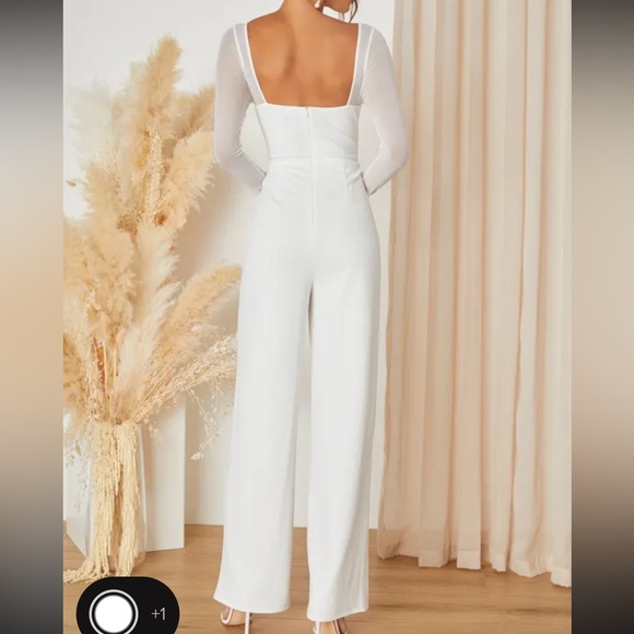 Lulus mesh long sleeved jumpsuit - Picture 3 of 5